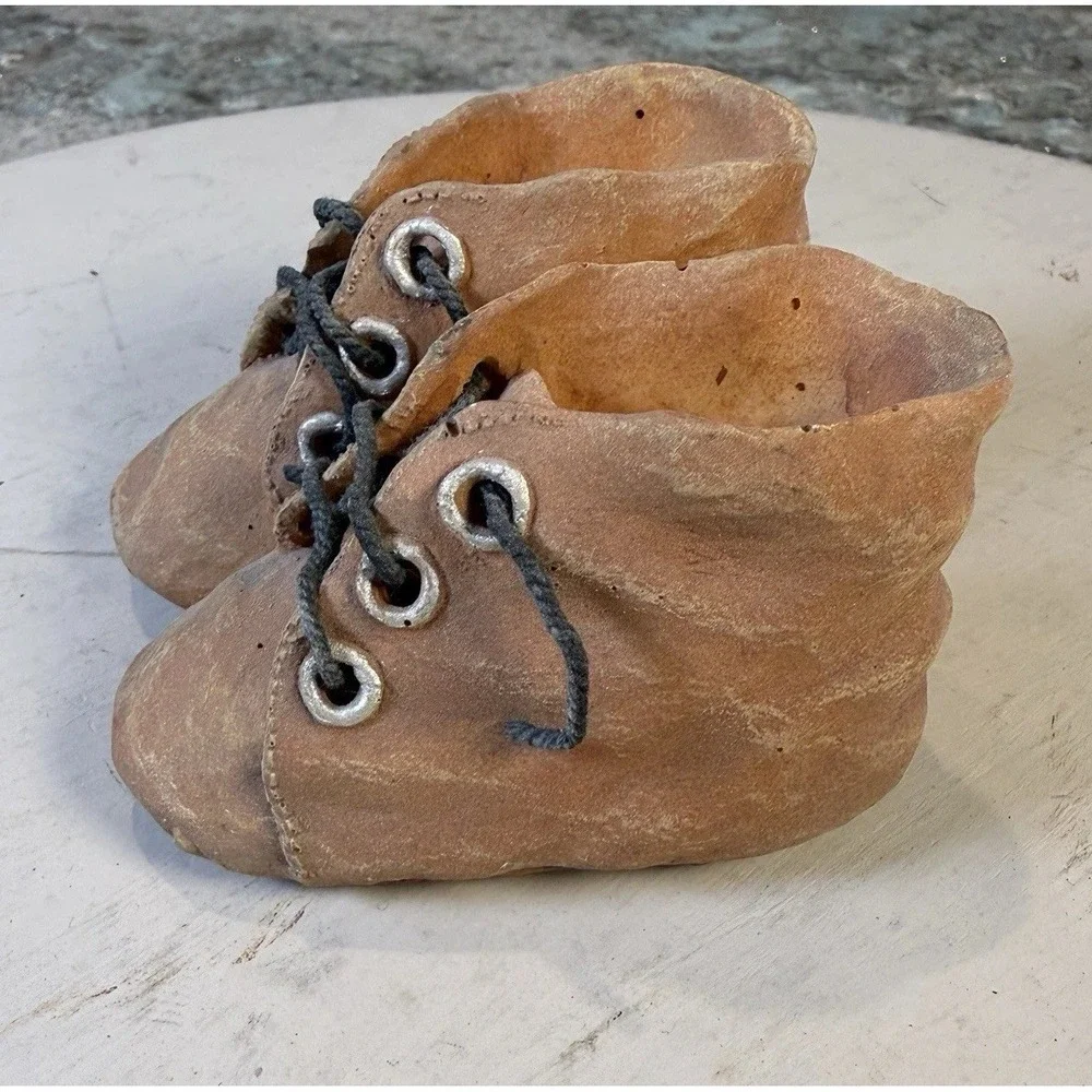 Keypoint Resin Moccasins Baby Shoes brown Ties 3.5